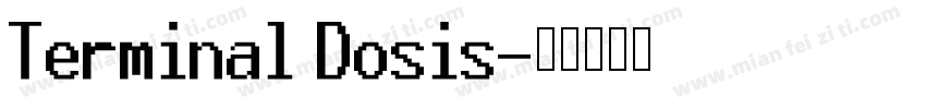 Terminal Dosis字体转换